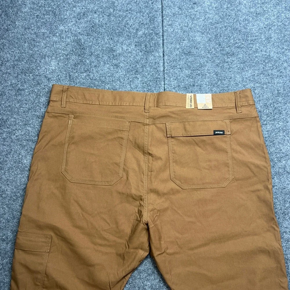 NWT PrAna Mens 42x30 Stretch Zion Slim Pant II Sepia Brown Cargo Hiking Pants‎